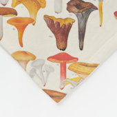 Les Champignons paddenstoelen Fleece Deken (Hoek)