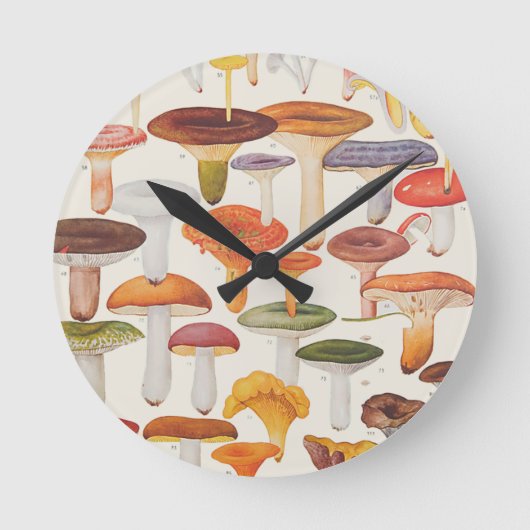 Les Champignons paddenstoelen Ronde Klok (Voorkant)