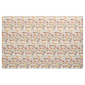 Les Champignons paddenstoelen Stof (Fat Quarter)