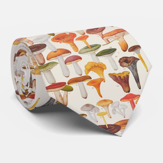 Les Champignons paddenstoelen Stropdas (Opgerold)