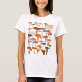 Les Champignons paddenstoelen T-shirt (Voorkant)