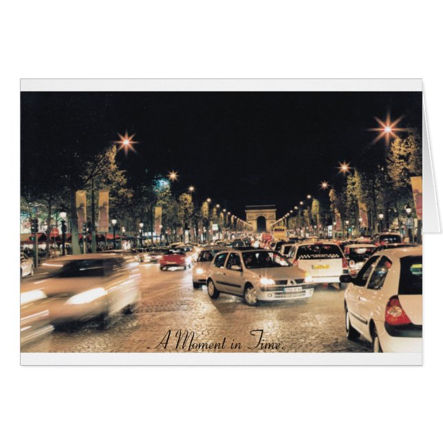 Les Champs-Elysées  Parijs.  (Een moment in tijd) (Voorkant Horizontaal)