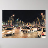 Les Champs-Elysées Parijs, Frankrijk Poster (Voorkant)