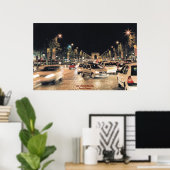 Les Champs-Elysées Parijs, Frankrijk Poster (Thuiskantoor)