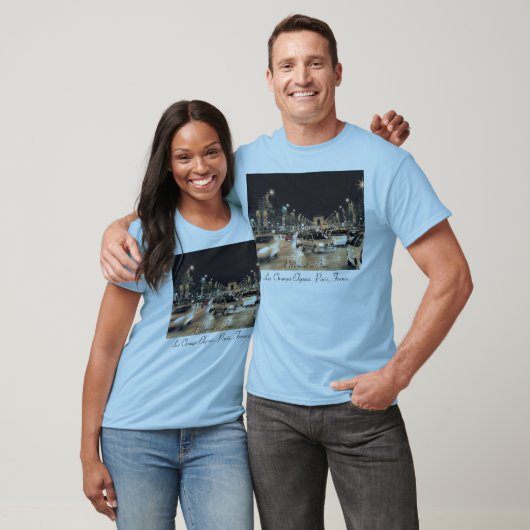 Les Champs-Elysées Parijs, Frankrijk T-shirt (Unisex)