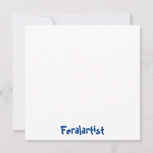 Les Chats Noir en Botticelli Shell, Kaart (Achterkant)