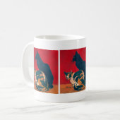 Les Chats van Theophile Steinlen Koffiemok (Voorkant links)