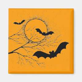 Les chauve-souris d'Halloween - Magneet