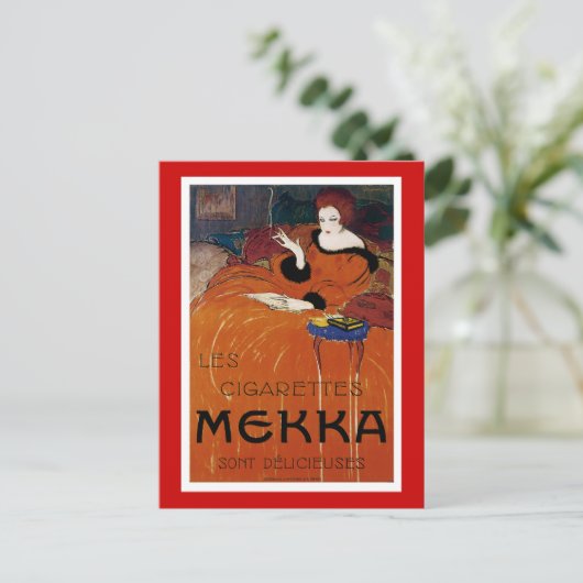 Les Cigaretes Mekka Briefkaart (Staand voorkant)