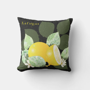 Les Citrons Black Buitenkussen