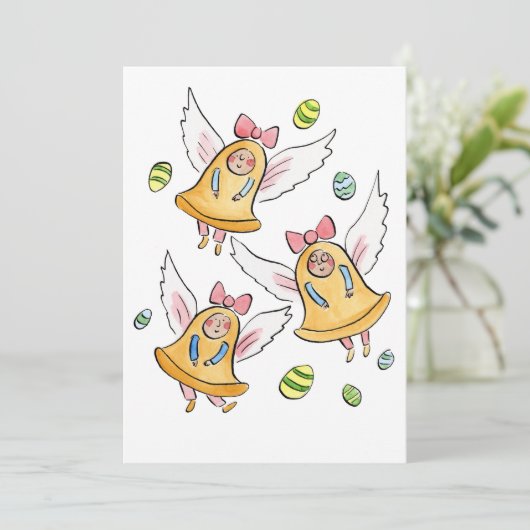 Les Cloches de Pâques Kaart (Staand voorkant)