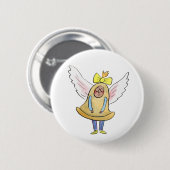 Les Cloches de Pâques Ronde Button 5,7 Cm (Voorkant /achterkant)
