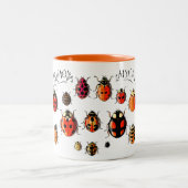 Les Coccinelles - Ladybird Tweekleurige Koffiemok (Center)