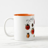 Les Coccinelles - Ladybird Tweekleurige Koffiemok (Links)