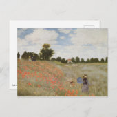 Les coquelicots - Claude Monet - 1873 Briefkaart (Voorkant / Achterkant)