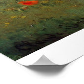 Les Coquelicots van Claude Monet Poster (Hoek)