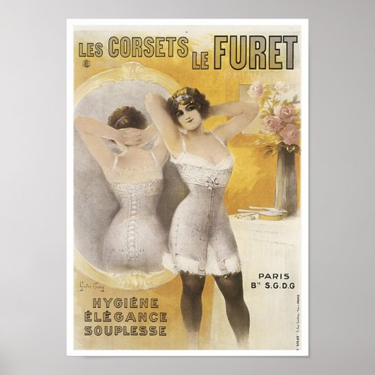 Les Corsets Le Furet Corset ad Poster (Voorkant)