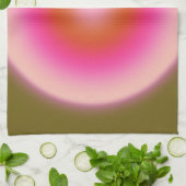 Les Couleurs 05 Gradient Olijf en Roze Aura Theedoek (Gevouwen)