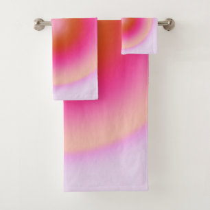 Les Couleurs 06 Lila en roze gradiënt aura Bad Handdoek