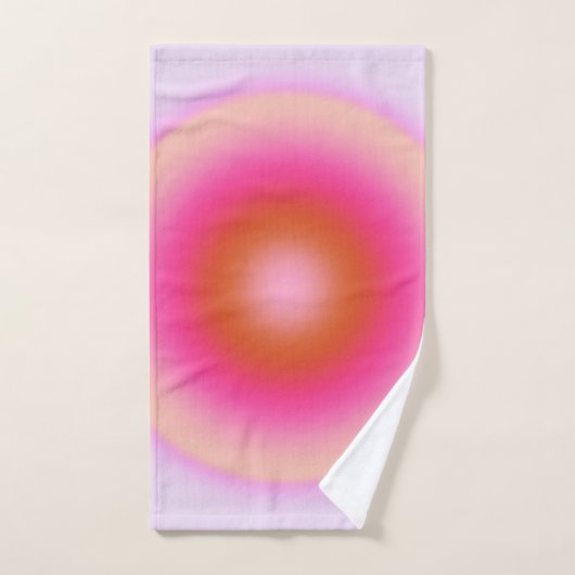 Les Couleurs 06 Lila en roze gradiënt aura Bad Handdoek (Handdoek)