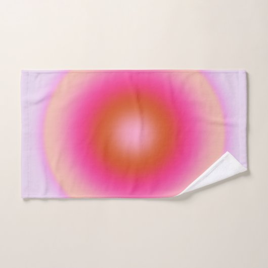 Les Couleurs 06 Lila en roze gradiënt aura Bad Handdoek (Handdoek)