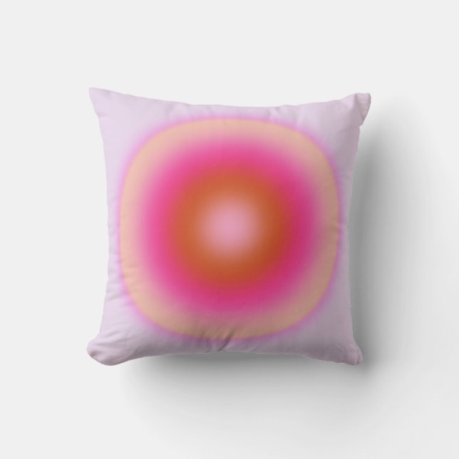 Les Couleurs 06 Lila en roze gradiënt aura Kussen (Voorkant)