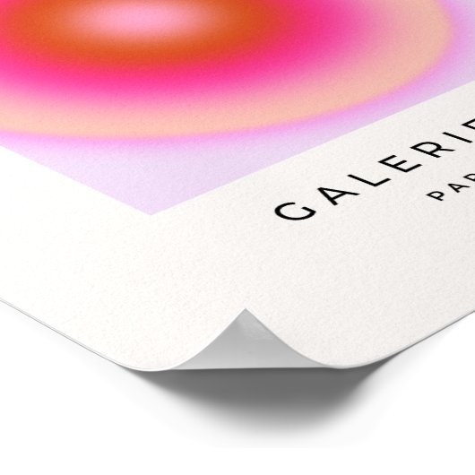 Les Couleurs 06 Lila en roze gradiënt aura Poster (Hoek)