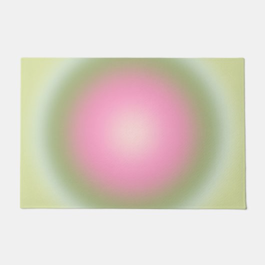 Les Couleurs 07 Gradient roze en groene aura Deurmat (Voorkant)