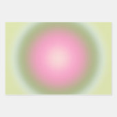 Les Couleurs 07 Gradient roze en groene aura Inpakpapier Vel (Voorkant)