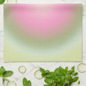 Les Couleurs 07 Gradient roze en groene aura Theedoek (Gevouwen)