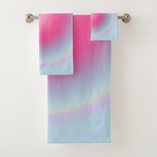 Les Couleurs 08 Gradient roze en blauw aura Bad Handdoek
