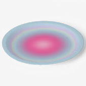 Les Couleurs 08 Gradient roze en blauw aura Papieren Bordje (Gekanteld)
