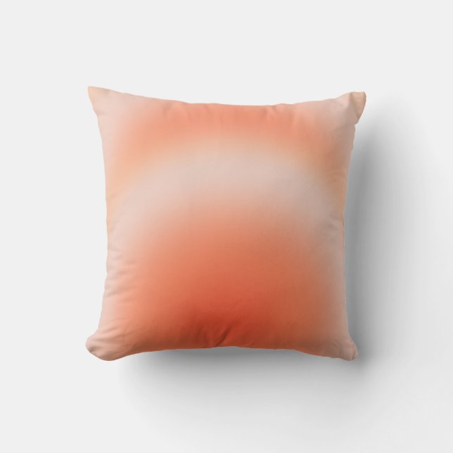 Les Couleurs 09 Oranje Gradient Aura Kussen (Voorkant)