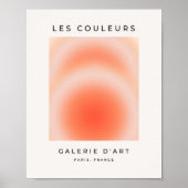 Les Couleurs 09 Oranje Gradient Aura Poster (Voorkant)