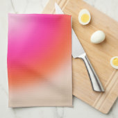 Les Couleurs 12 Sinaasappel en roze gradiënt Theedoek (Quarter Fold)