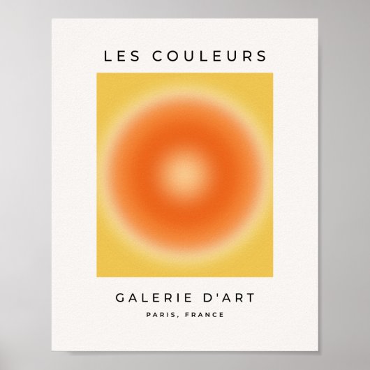 Les Couleurs 13 Sunshine Gradient Poster (Voorkant)