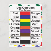 Les Couleurs Briefkaart (Voorkant)