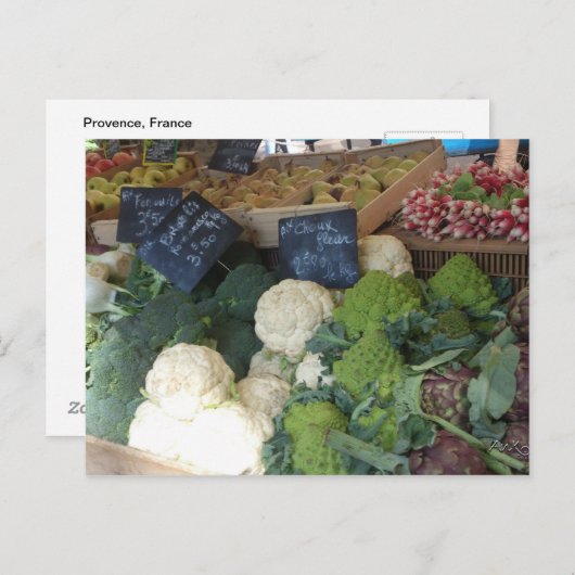 Les Couleurs de la Provence 2: Le Marché Briefkaart (Voorkant / Achterkant)