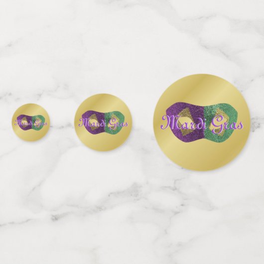 Les Couleurs de Mardi Gras Confetti (Voorkanten)