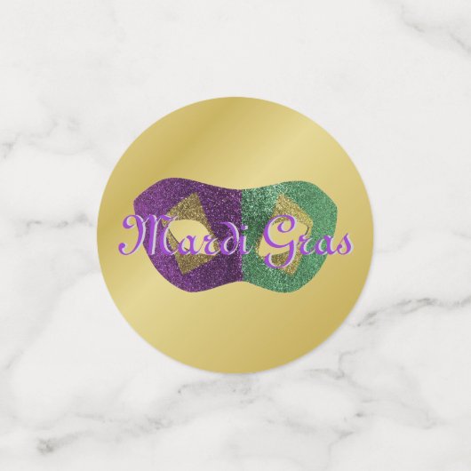 Les Couleurs de Mardi Gras Confetti (Kleine voorkant)