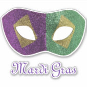 Les Couleurs de Mardi Gras Sticker (Voorkant)