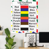 Les Couleurs Poster (Thuiskantoor)