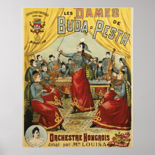 LES DAMES DE ~ BUDA PESTH POSTER (Voorkant)