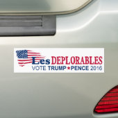 Les Dekreables - Trump Pence 2016 Bumpersticker (Op auto)