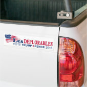 Les Deplorables - Trump Pence 2016 Bumpersticker (Op Truck)