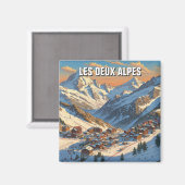 Les Deux Alpes Frankrijk Reizen Magneet (Voorkant / Achterkant)