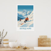 Les Deux Alpes Ski Print 1 (Keuken)