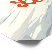 Les Diablerets Sneeuwboarden Reisposter Poster (Hoek)