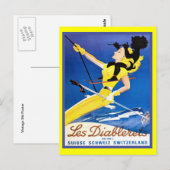 Les Diablerets, Zwitserland Briefkaart (Voorkant / Achterkant)