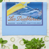 Les Diablerets, Zwitserland, poster Theedoek (Gevouwen)